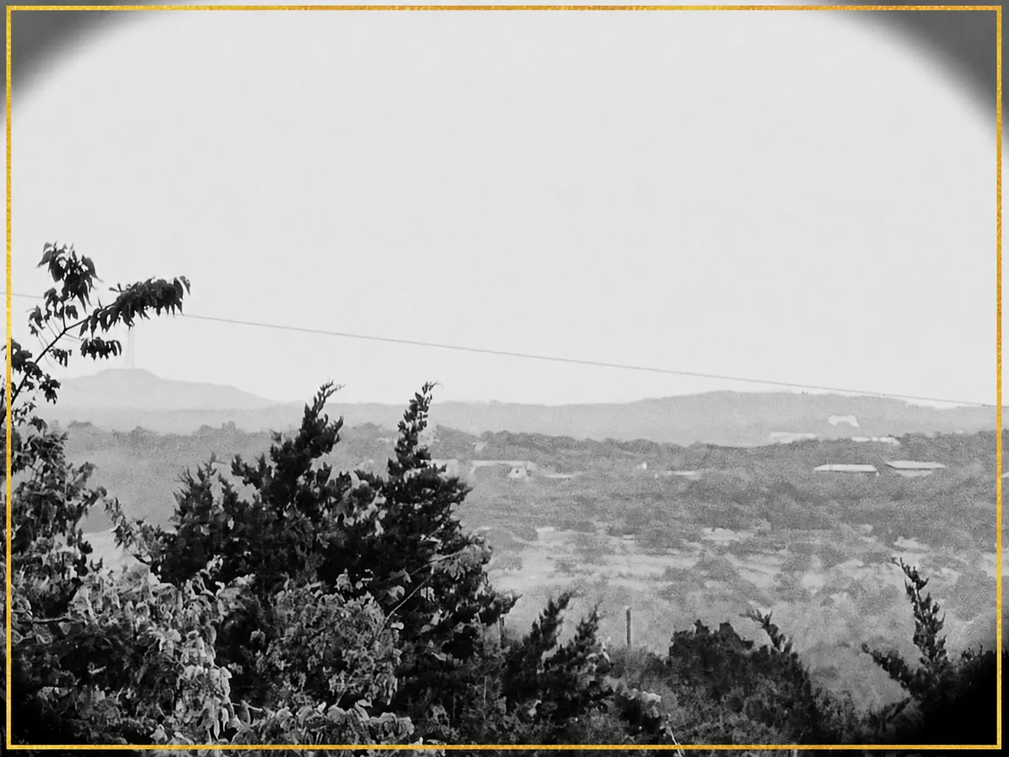 Hill country vista at dusk